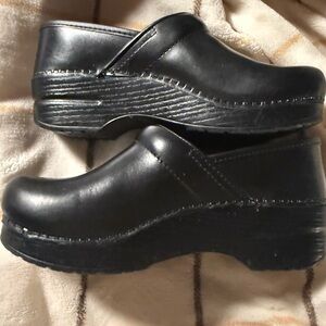 Dansko Black Slip-On Clogs